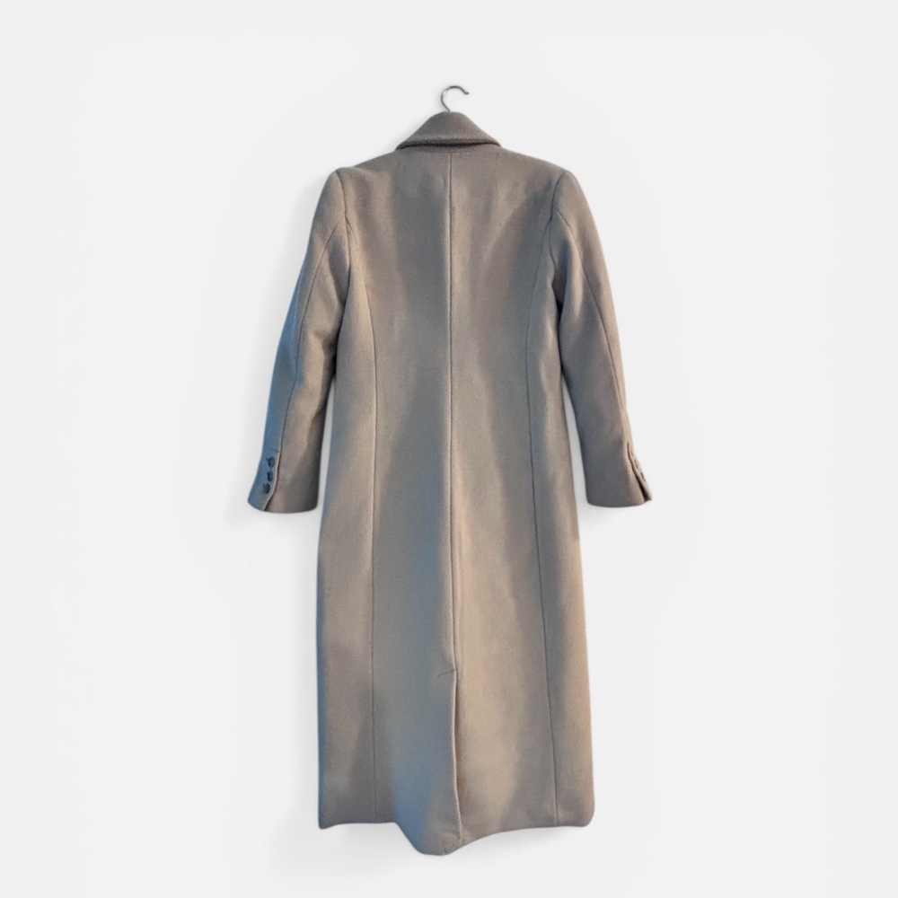 Quince Wool Cashmere Tailored Long Coat in Melange Sand Dune Size Small NWT - Picture 4 of 6